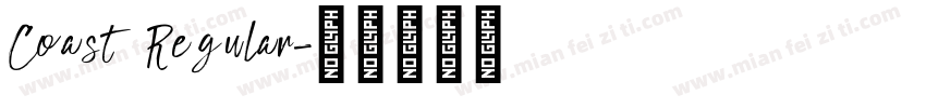 Coast Regular字体转换